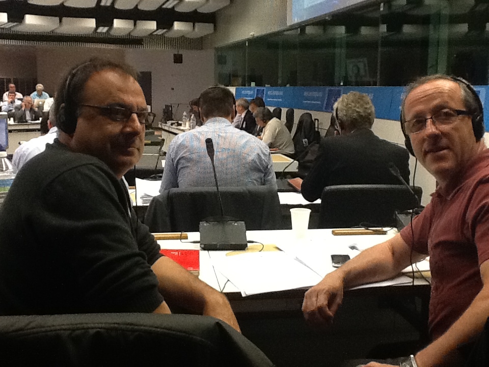 Agustn Martn y Juan Blanco, secretario general y de Internacional de Industria de CCOO